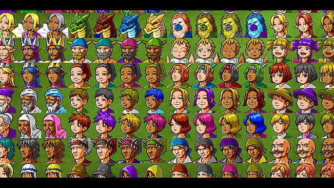 RPG Maker MV - MEGA FANTASY Walking NPCs and Faces