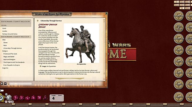 Fantasy Grounds - Weird Wars Rome: Res Romana (Savage Worlds)