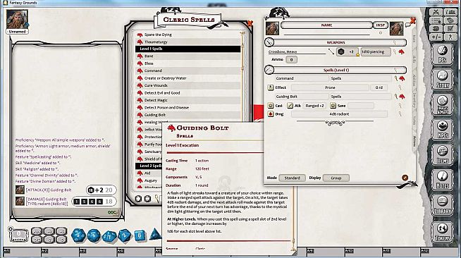 Fantasy Grounds - D&D Cleric Class Pack
