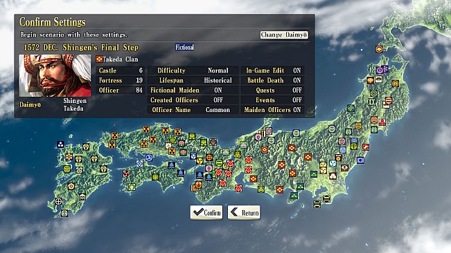 NOBUNAGA'S AMBITION: SoI - Scenario 9 "Shingen's Final Step"
