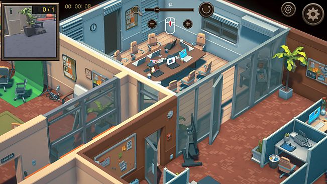 Hidden Office Top-Down 3D