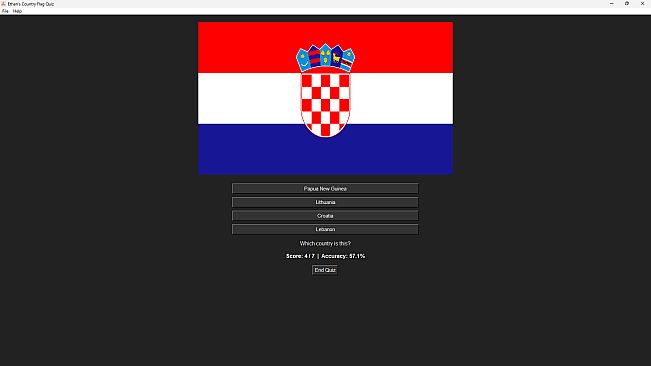 Ethan's Flag Quiz Game