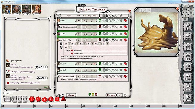 Fantasy Grounds - D&D Monster Pack - Oozes, Plants & Swarms