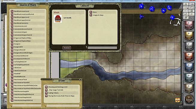 Fantasy Grounds - Rite Publishing Fantastic Maps - Lairs Pack