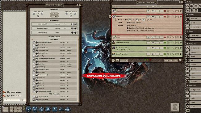 Fantasy Grounds - D&D Monster Manual - Syrinscape Sound Link Pack
