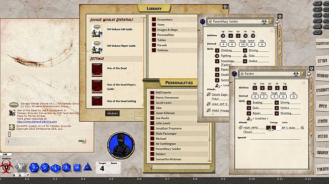 Fantasy Grounds - War of the Dead Chapter 1 for Savage Worlds