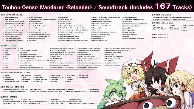 Digital LimitedPack [OST + Art Book] (Touhou Genso Wanderer -Reloaded-)