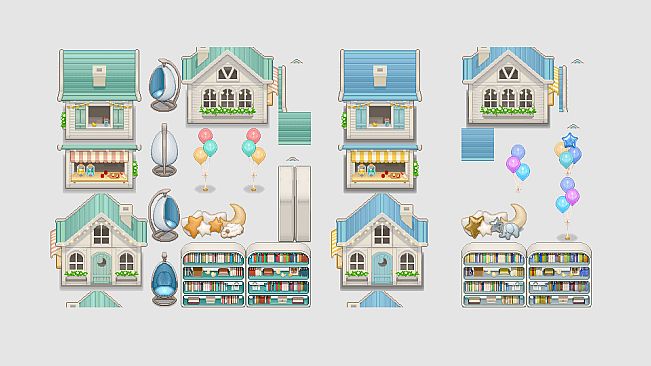 RPG Maker MZ - Pastel Kawaii Assets