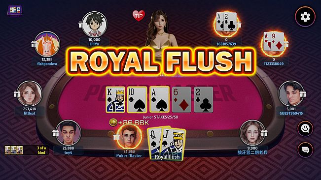 Poker Master - Texas Hold'em, Roulette, Blackjack, Baccarat, Omaha, Slots, Teen Patti