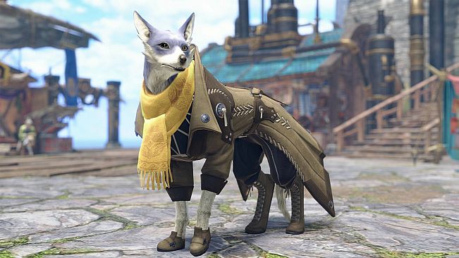 Monster Hunter Rise - "Canyne Fall" Palamute Layered Armor Set