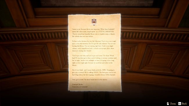 Librarian: Tidy Up the Arcane Library!