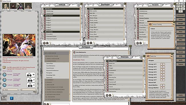Fantasy Grounds - Advanced Fighting Fantasy 2E Ruleset