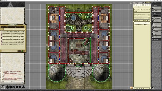 Fantasy Grounds - Pathfinder RPG - GameMastery Flip-Mat - Classic Pathfinder Lodge