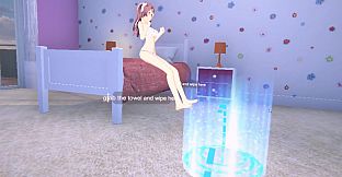 Foot washing and massage for DIY girls in VR