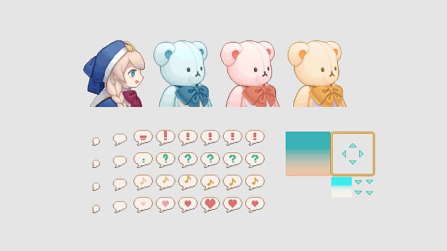 RPG Maker MZ - Pastel Kawaii Assets - Mini Version