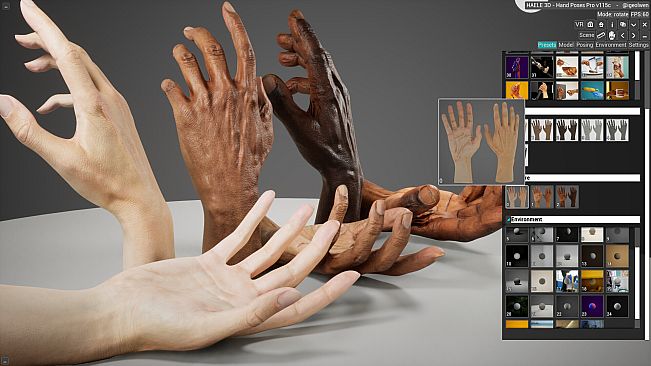 HAELE 3D - Hand Poses Pro - Drawing References