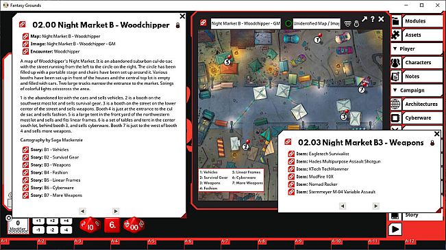 Fantasy Grounds - Cyberpunk Red Black Chrome