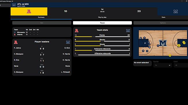 Basketball Legacy Manager 25
