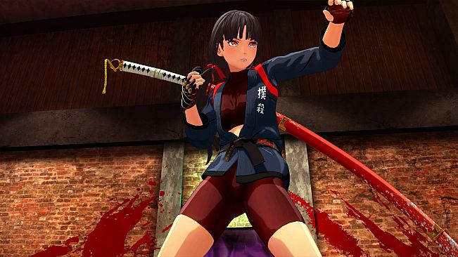 OneeChanbara ORIGIN - Exclusive Saki Costume: Tsubaki-Style Mortal Combat Gi Dark Navy