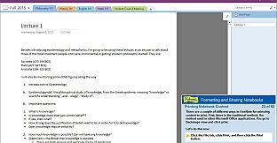 Professor Teaches OneNote 2016