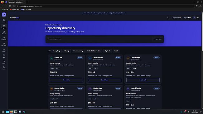 Hackhub: Bug Bounty