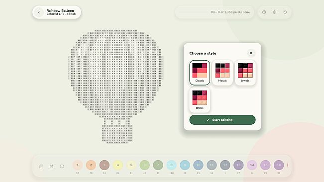 Pixel Pause: Color by Number