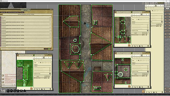 Fantasy Grounds - Pathfinder RPG - GameMastery Map Pack: Rooftops