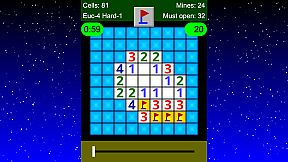 Non-Euclidean Minesweeper