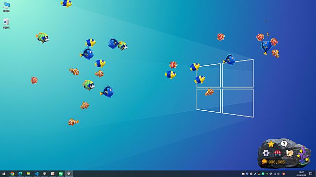 Screen Fish:Desk Water World
