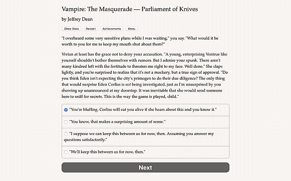 Vampire: The Masquerade — Parliament of Knives