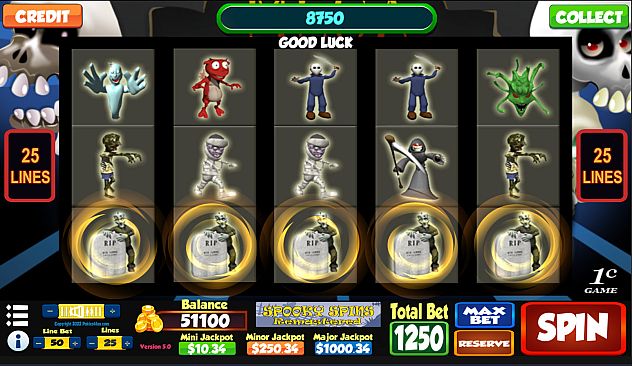 Spooky Spins Remastered - Casino Slot Simulations