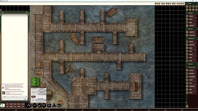 Fantasy Grounds - Pathfinder RPG - Flip-Mat: Boardwalk