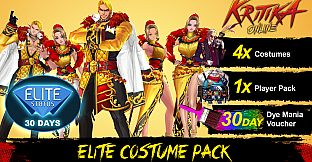 Kritika Online: Gold Raider Elite Costume Pack