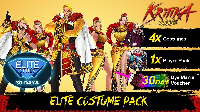 Kritika Online: Gold Raider Elite Costume Pack