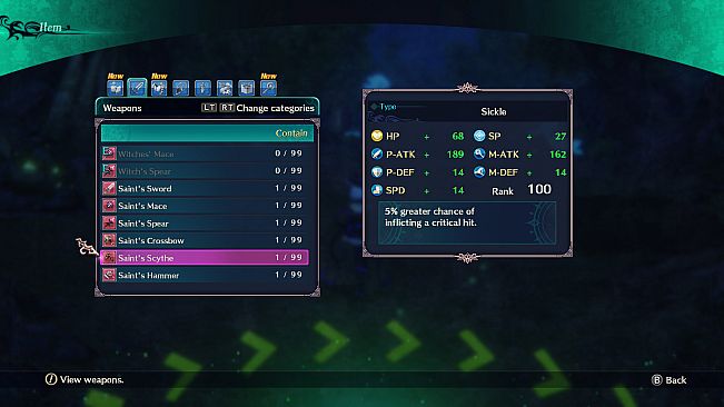 Dragon Star Varnir High Class All Characters Weapon Set