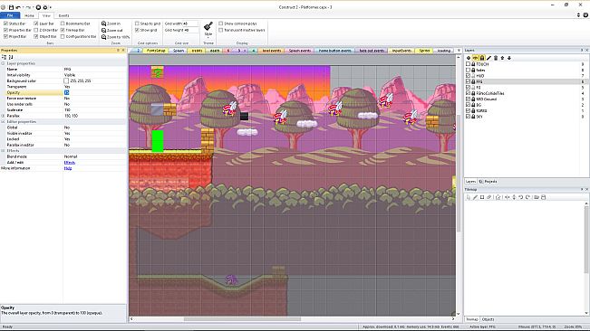 Basic Platformer Game Engine For Construct 2 and 3