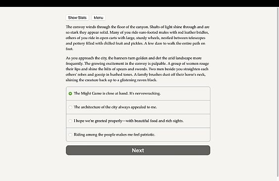 Games of the Monarch's Eye