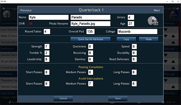 Pro Strategy Football 2022