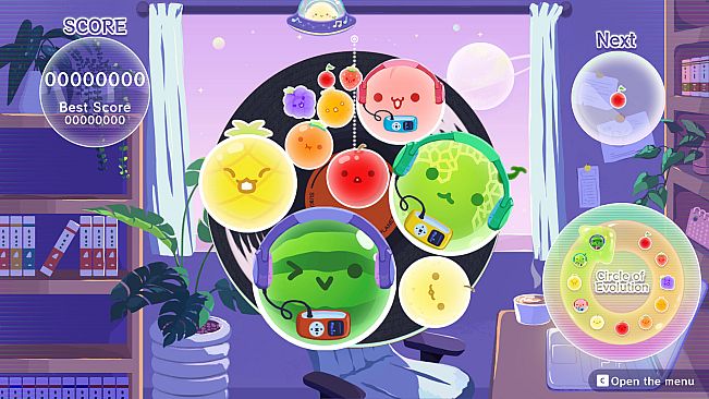 Suika Game Planet Night Chill
