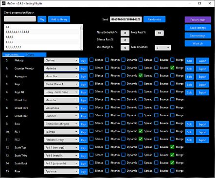 MuGen - The Music Generator