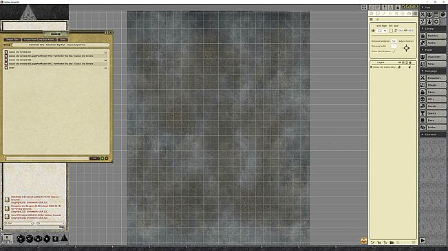 Fantasy Grounds - Pathfinder RPG - Pathfinder Flip-Map - Classic City Streets