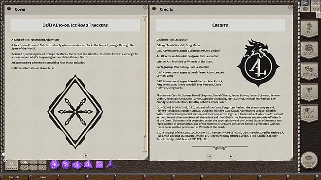 Fantasy Grounds - D&D Adventurers League 10-00 Ice Road Trackers