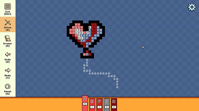 Pixel Cross Stitch - Valentine Miniatures Pack