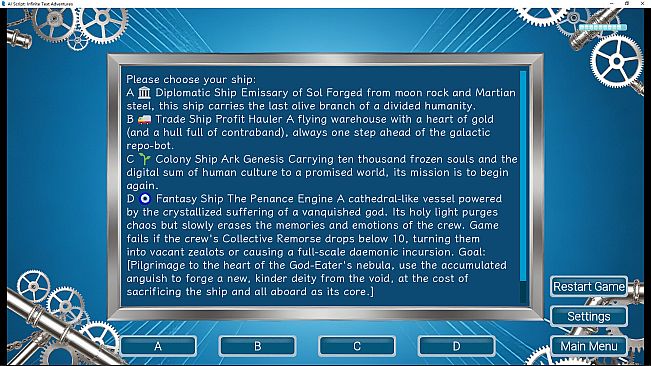 AI Script: Infinite Text Adventures