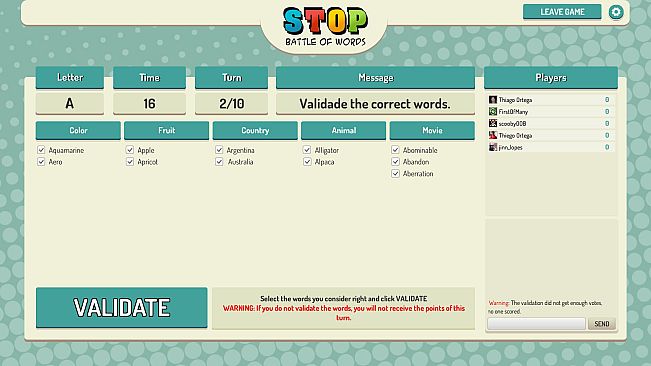 Stop Online - Battle of Words