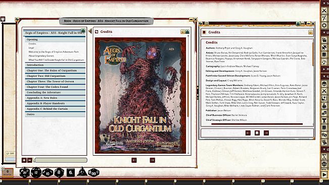 Fantasy Grounds - Aegis of Empires 6: Knight Fall in Old Curgantium