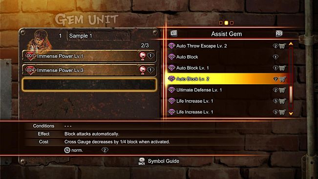 Street Fighter X Tekken: Street Fighter/Tekken Shared Assist Gem Pack 2