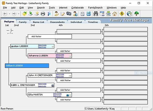 Family Tree Heritage Gold