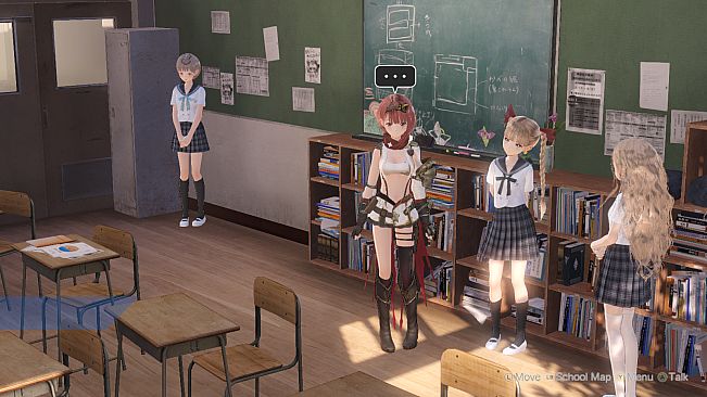 BLUE REFLECTION: Bonus Costume, Nightless Saber