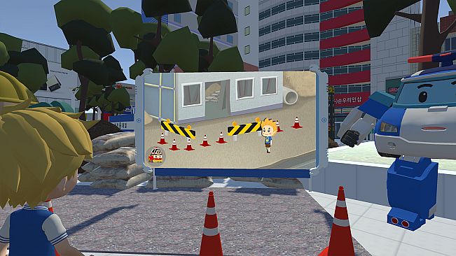 VR traffic safety with Polly